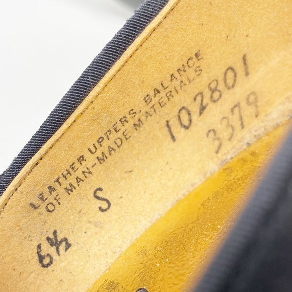 💋3/$20💋 VTG Hill & Dale Floral Embroidered Black Suede Pumps - Picture 10 of 10